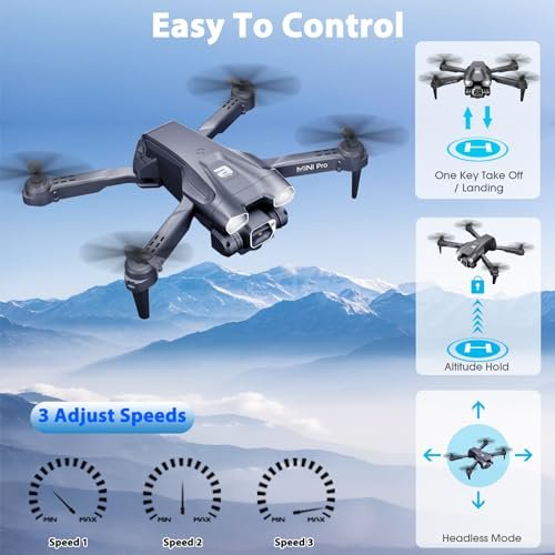 1080P HD Mini Drone: Fun, Foldable Quadcopter for All!