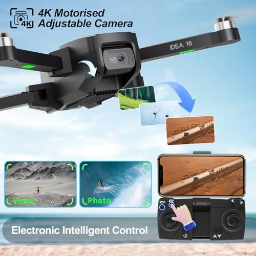 4K Foldable FPV Drone with Dual Cameras & Speed