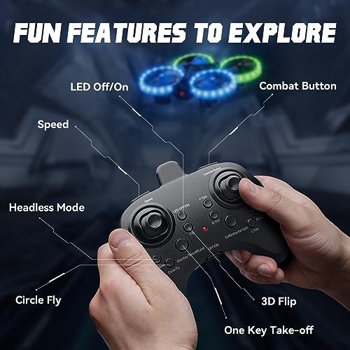 ARMEW Mini Battle Drones: 2-Pack LED Fun & Racing!