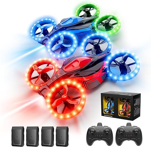 ARMEW Mini Battle Drones: 2-Pack LED Fun & Racing!