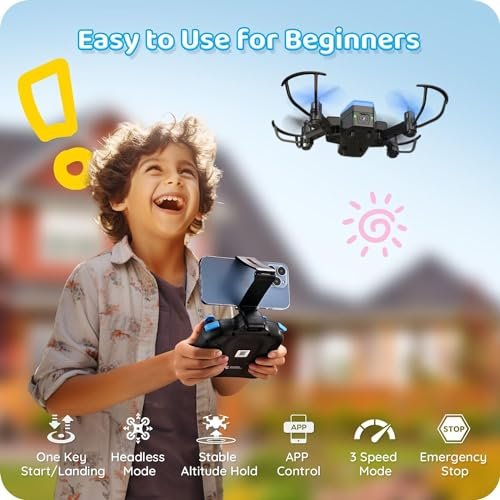 ATTOP X-PACK 20: Foldable 1080P Mini Drone for Kids