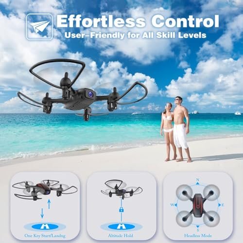 Beginner-Friendly 1080P HD Camera Drone with Dual Batteries