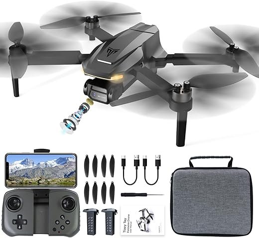 Explore with TizzyToy 4K Brushless Motor Drone!