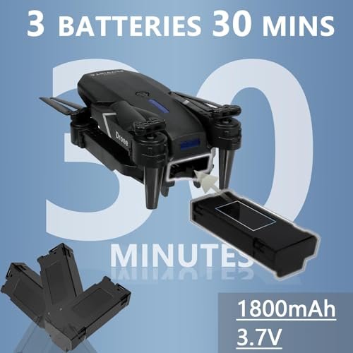 FLYVISTA E88 Mini Drone: 1080P Camera, 3 Batteries, Easy Control