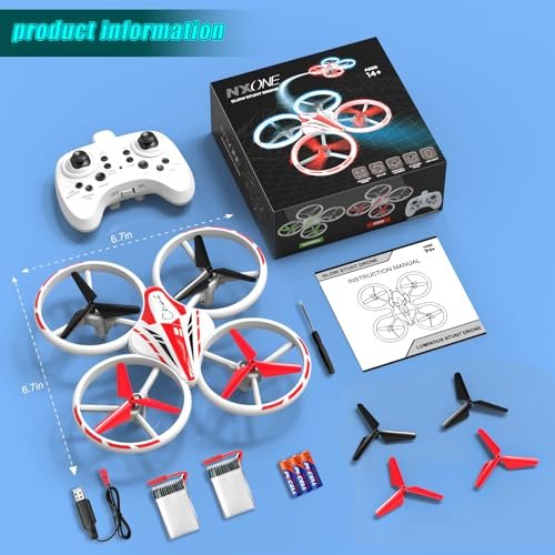NXONE Kids Mini Drone: LED Lights, Altitude Hold & Fun!