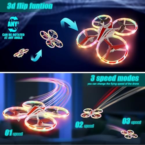 NXONE Kids Mini Drone: LED Lights, Altitude Hold & Fun!