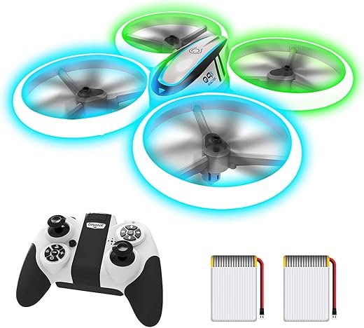 Q9s Kids Drone: Easy, Safe, LED Fun with Dual Batteries!