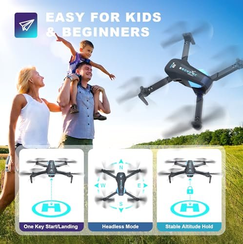 TENSSENX 1080P HD FPV Foldable Drone - Ultimate Kids Gift!