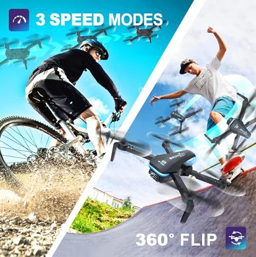 TENSSENX 1080P HD FPV Foldable Drone - Ultimate Kids Gift!
