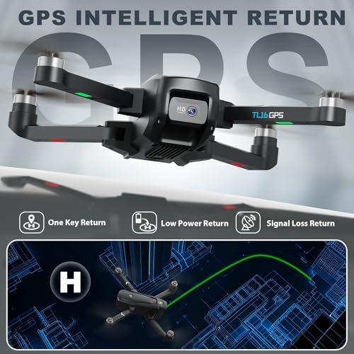 TL16 GPS Drone: 4K Camera, Auto Return, Foldable Design