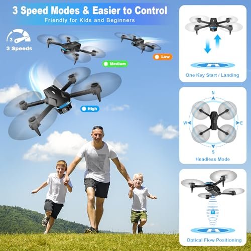 Velcase S101: 1080P HD Foldable Drone for Kids