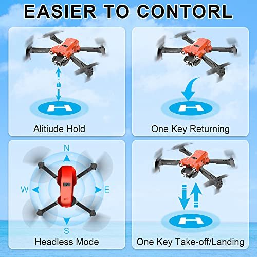 VISNEE 2K Camera Drone: Easy Fly, Obstacle Avoidance!